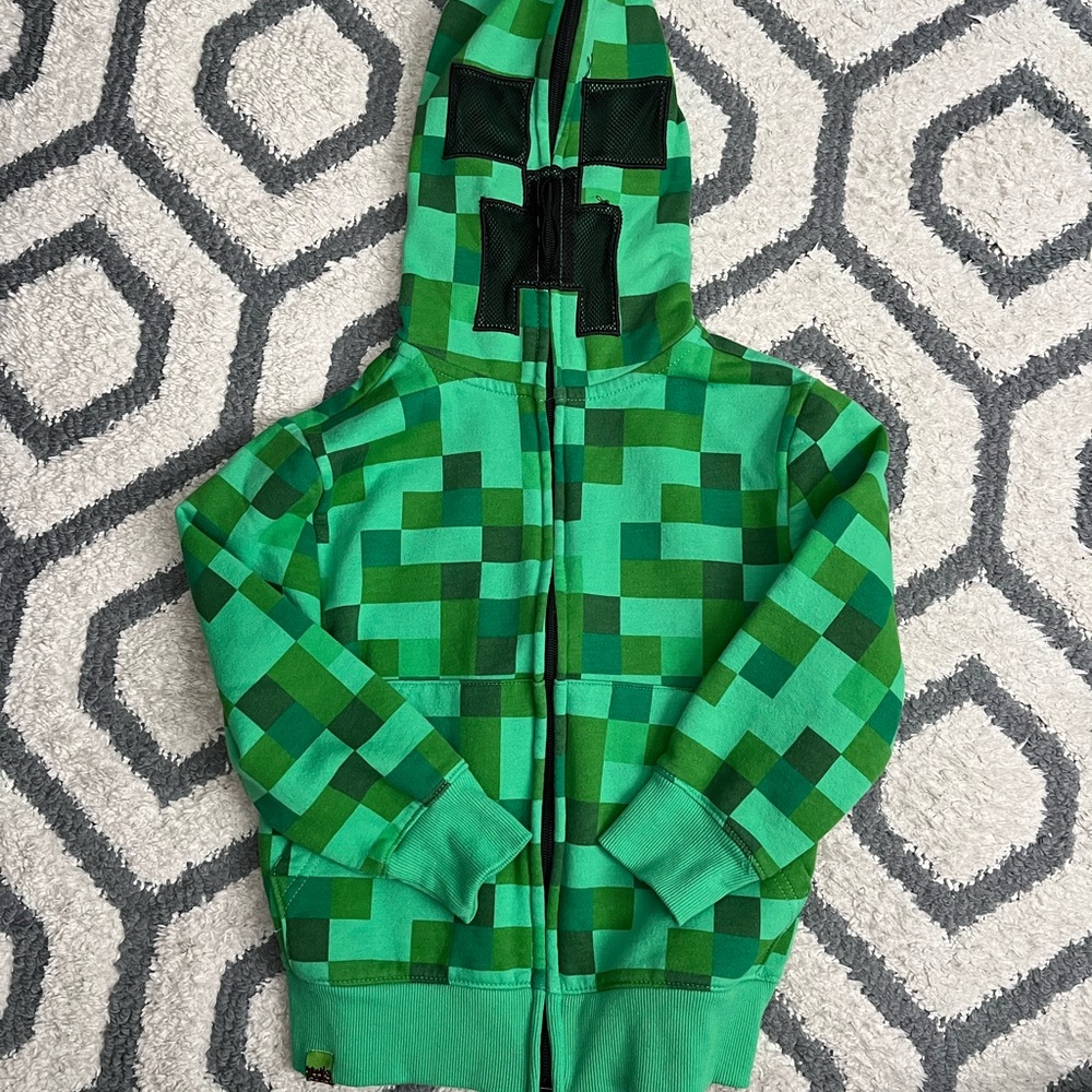 Minecraft Creeper Hoodie Kids XS